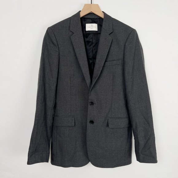 Sandro Paris Wool Blazer Suit Jacket Coat Work Office Business Wedding Guest - M - Picture 6 of 12